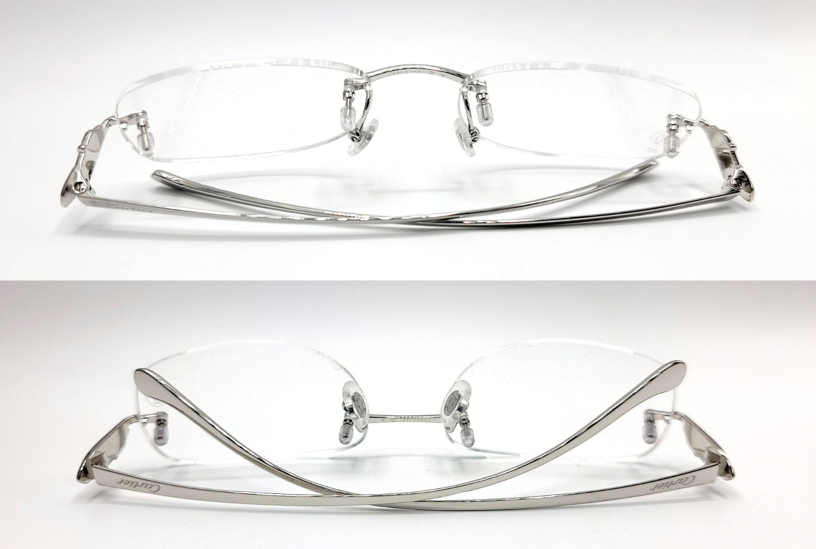Authentic Cartier Silver Panthere Glasses CT00580