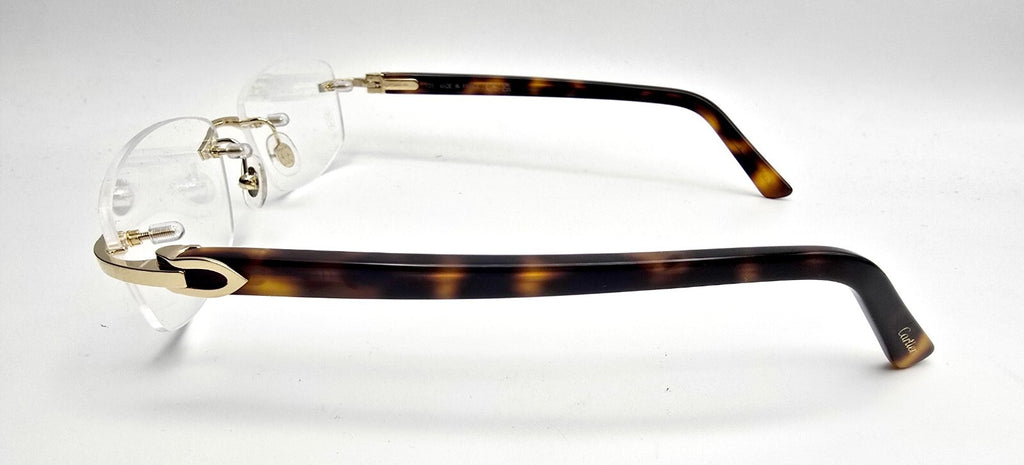 NEW! Cartier Glasses Canazei Tortoise/Gold CT0048O