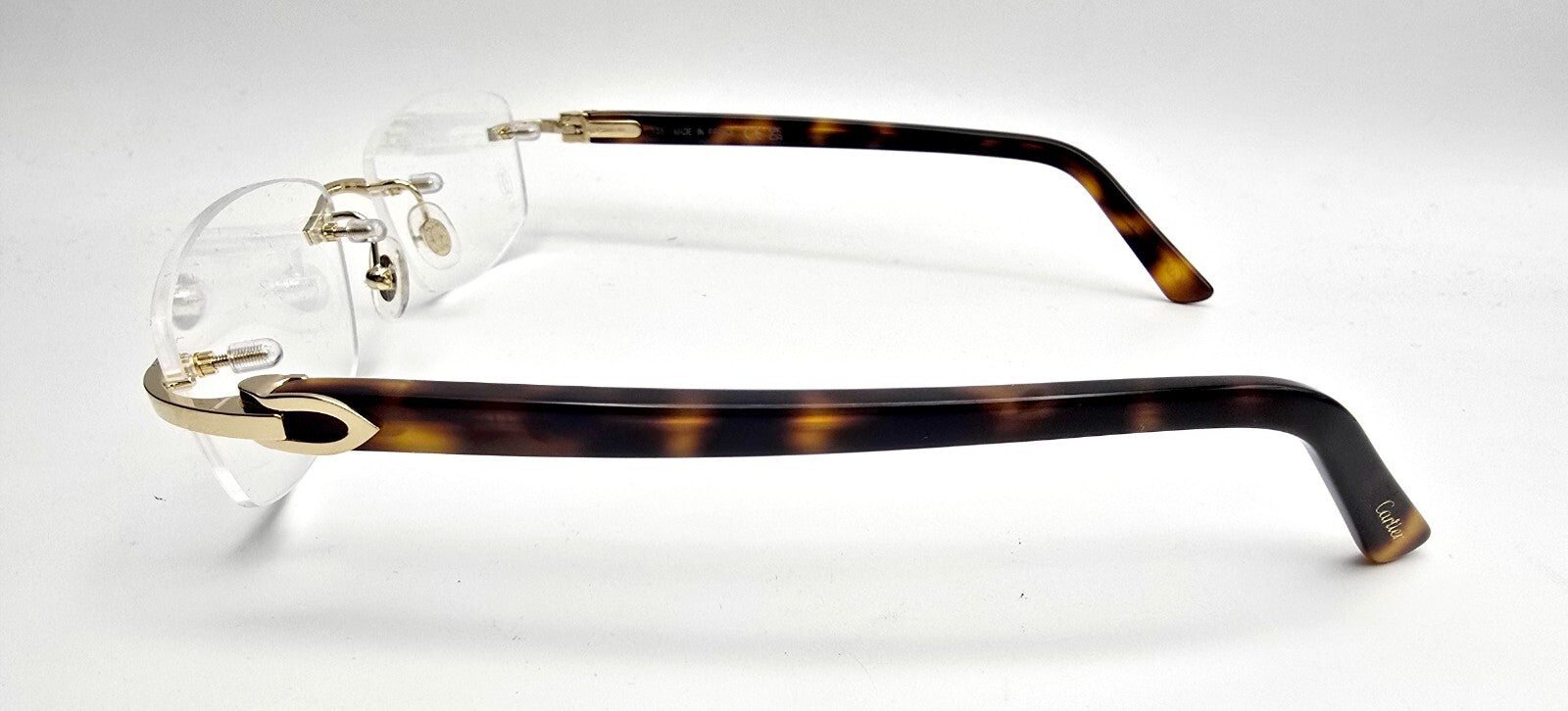 NEW! Cartier Glasses Canazei Tortoise/Gold CT0048O