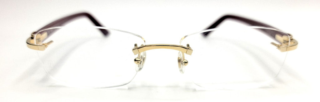 NEW! Cartier Glasses Canazei Burgundy /Gold CT0048O