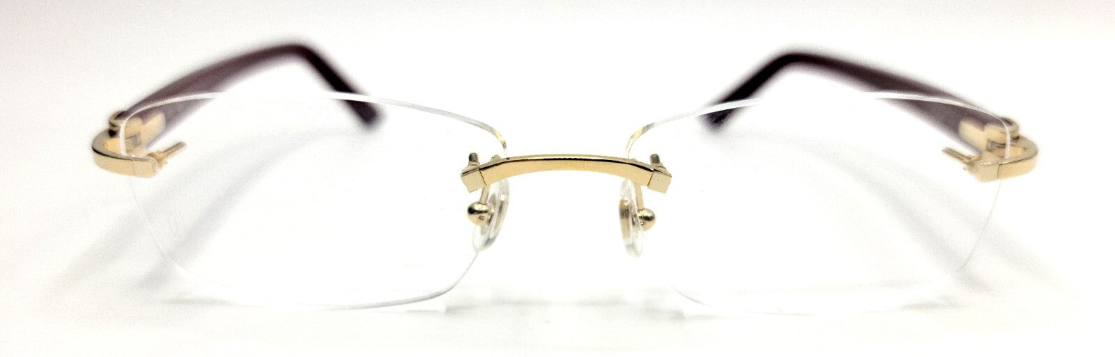 NEW! Cartier Glasses Canazei Burgundy /Gold CT0048O