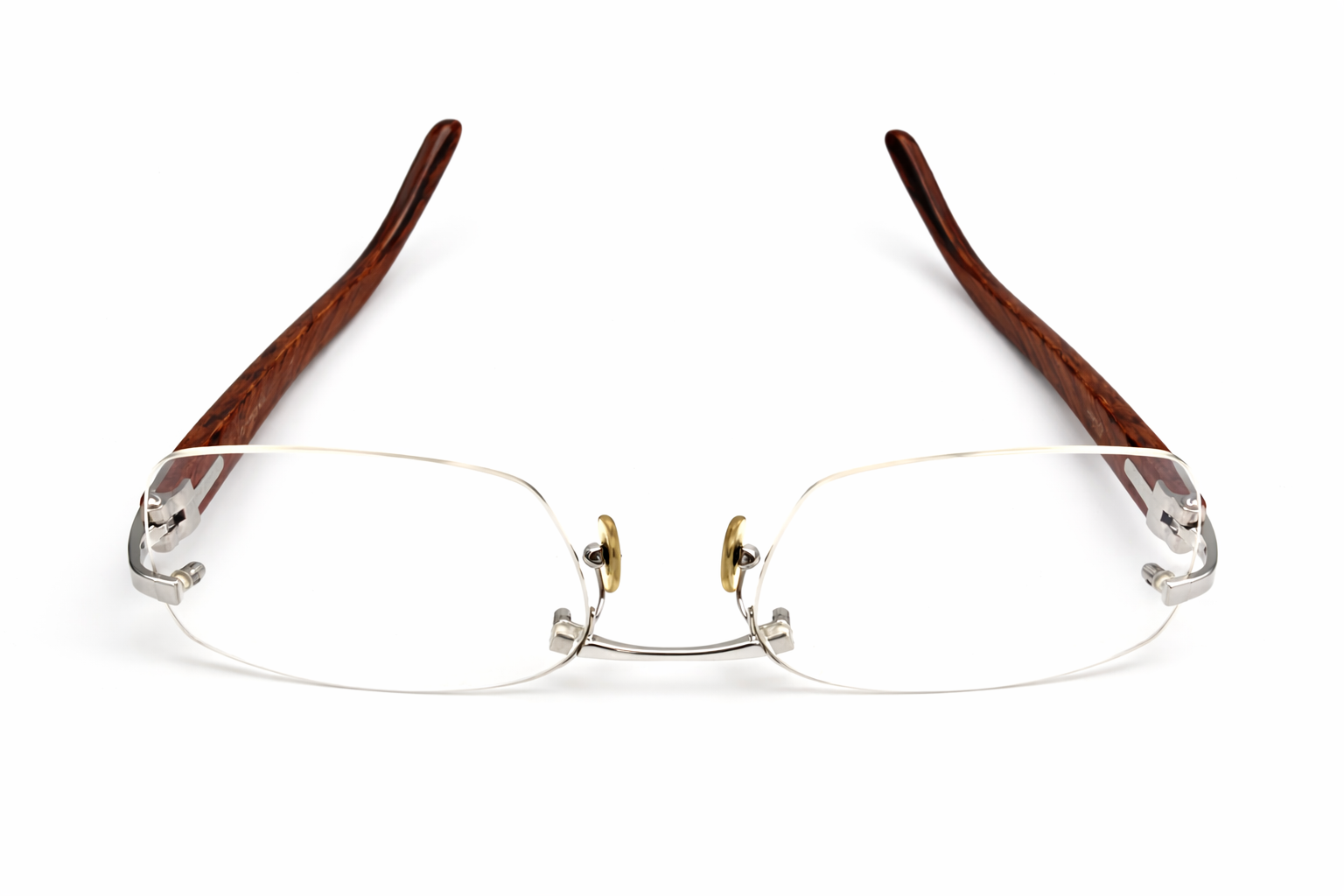 Luxury Vintage Cartier Bubinga Wood Eyewear – Authentic – Made in France