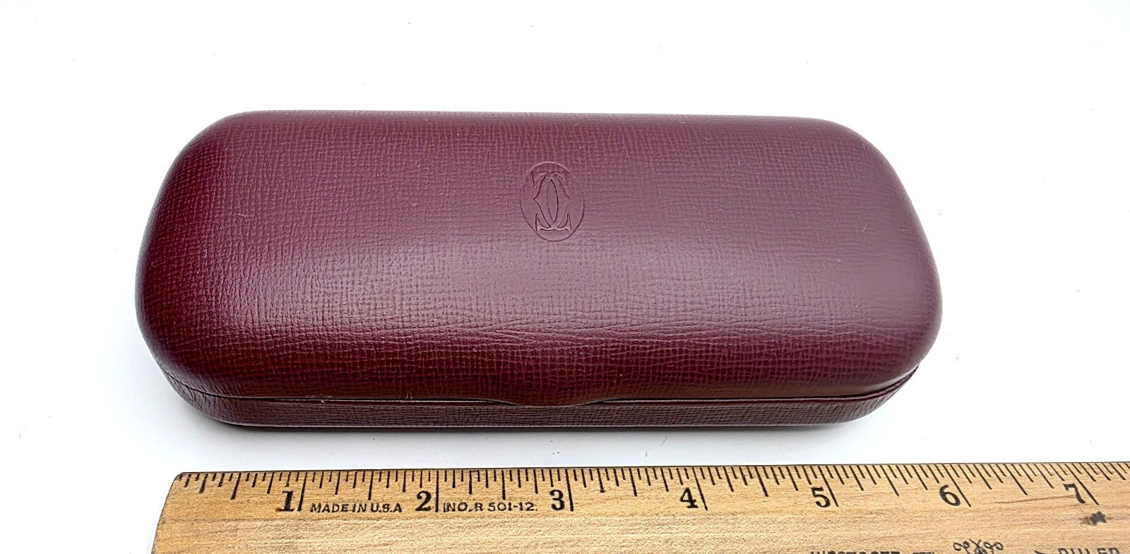 Vintage Cartier Hard Case Red Leather Eyeglasses CASE