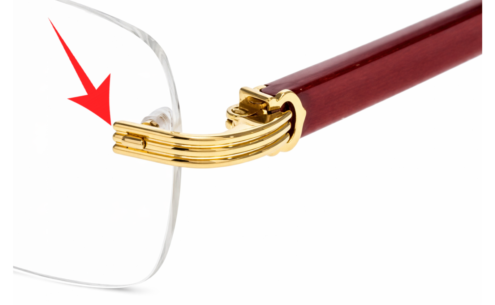 Auth Cartier Glasses Part Curved Rectangle Screws - $39/ea + Free Washers
