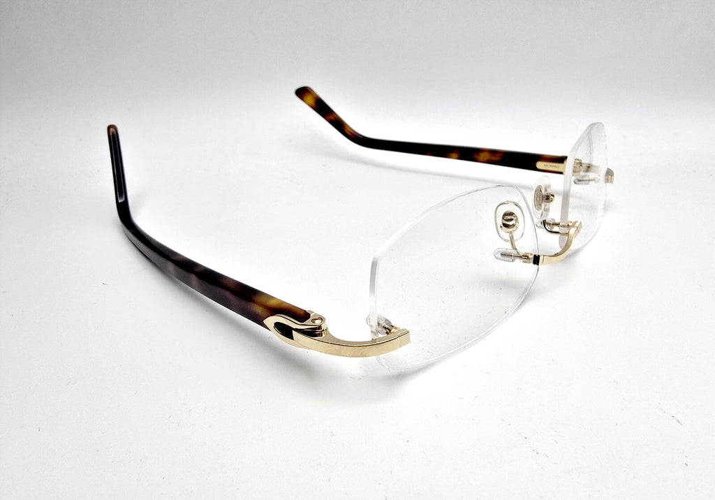 NEW! Cartier Glasses Canazei Tortoise/Gold CT0048O