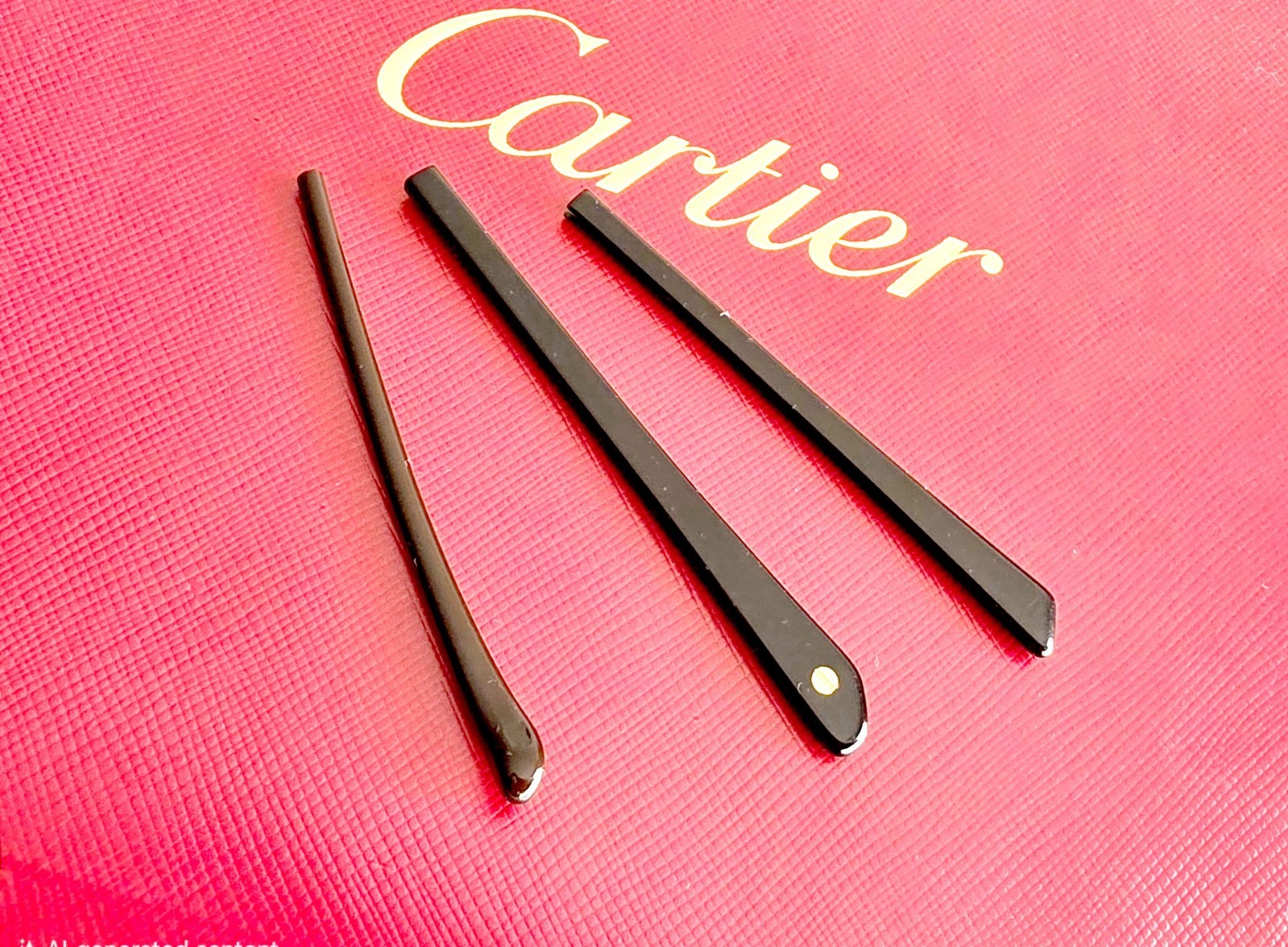 Genuine Cartier Temple Tips Replacement Ends A B C Black New Pair