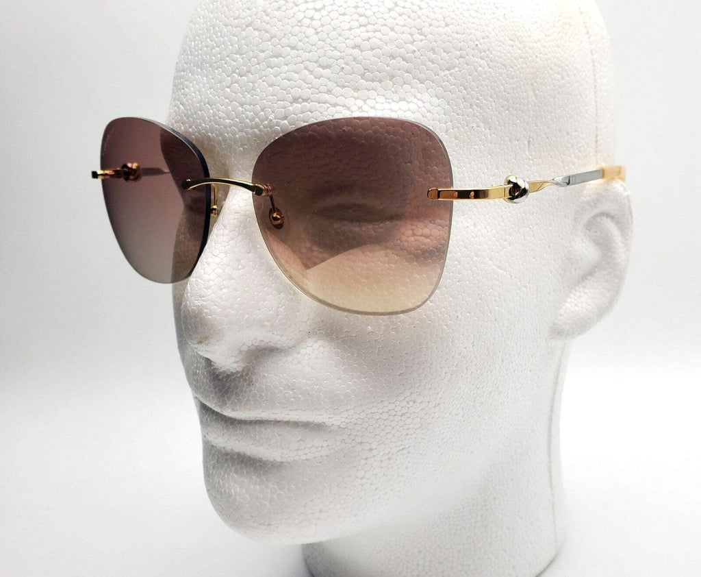 Authentic Cartier Gold Sunglasses CT00915S