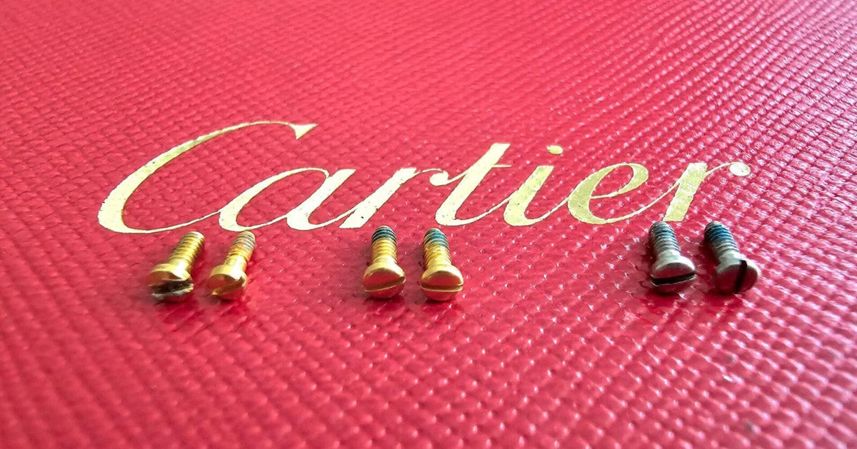 NEW! Auth Cartier Screws for Vendome - Gold/Silver - One Pair/2 pics