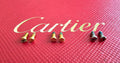 NEW! Auth Cartier Screws for Vendome - Gold/Silver - One Pair/2 pics
