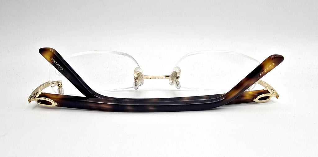 NEW! Cartier Glasses Canazei Tortoise/Gold CT0048O