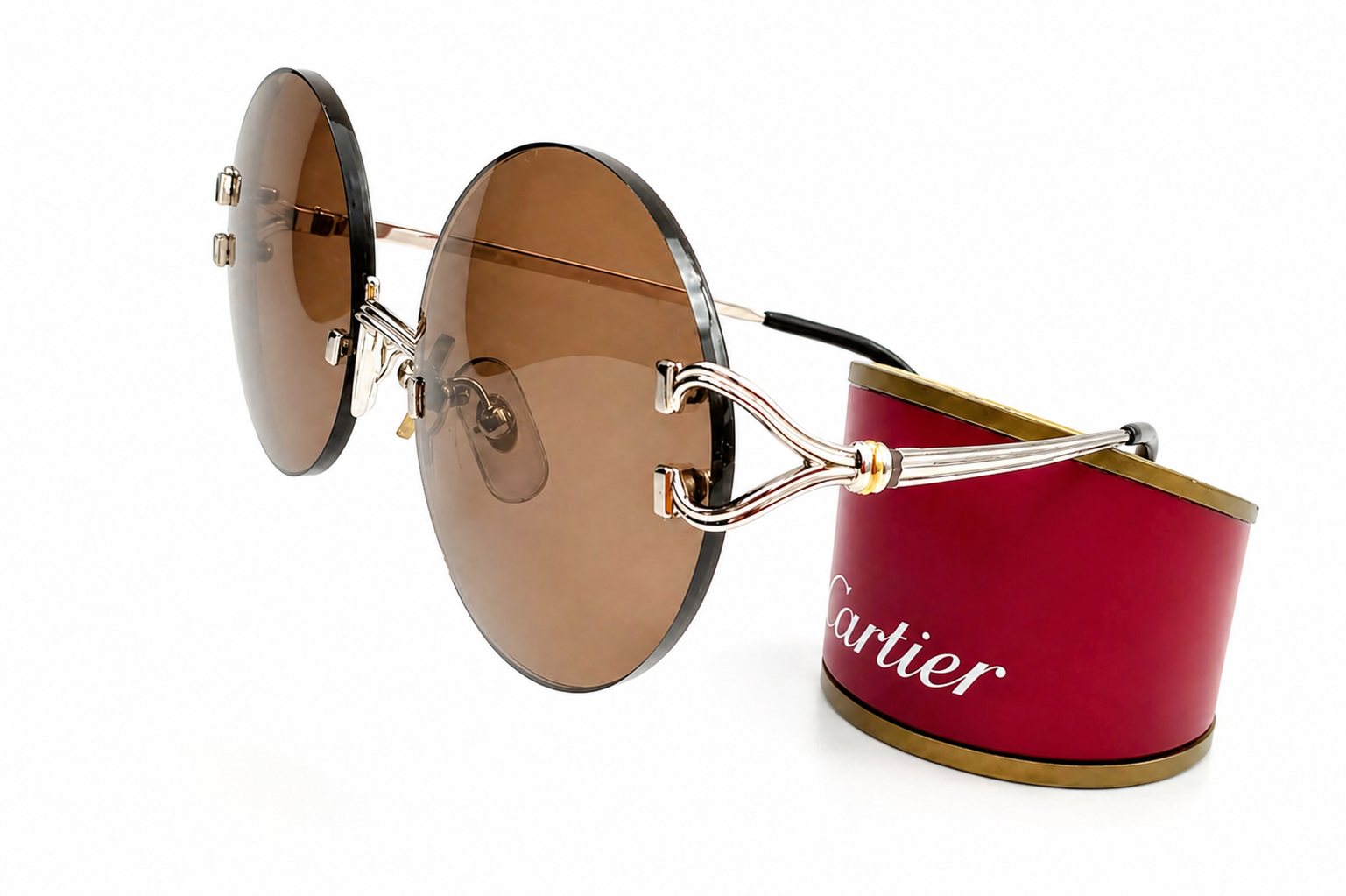 Vintage Cartier C-Decor Gold Sunglasses