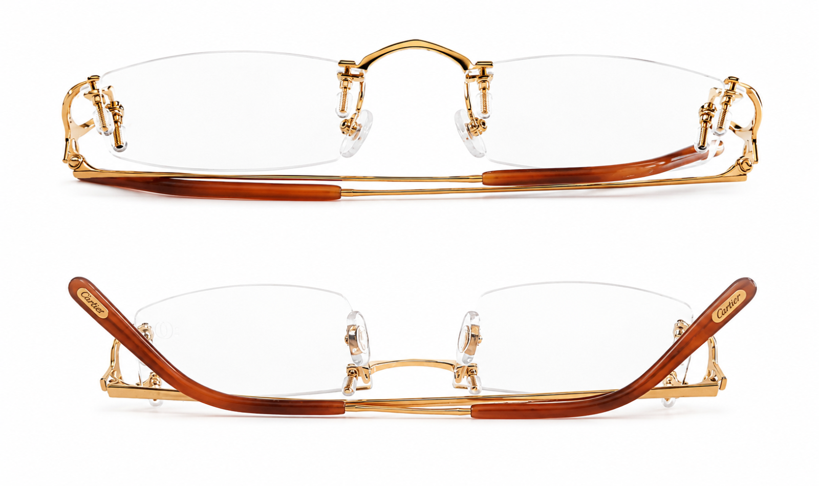 NEW! Cartier Big C Piccadilly Gold Glasses CT0092O