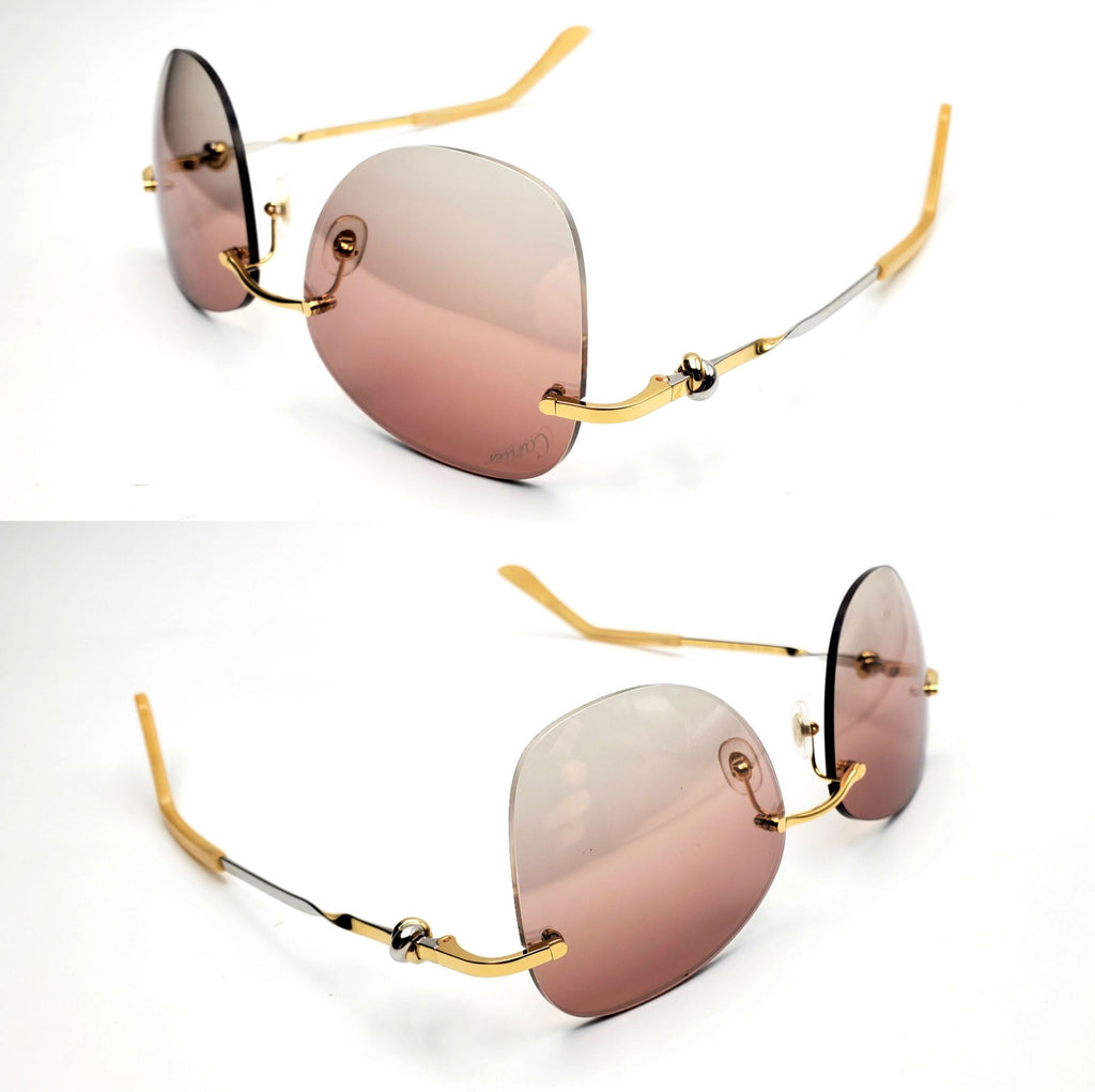 Authentic Cartier Gold Sunglasses CT00915S