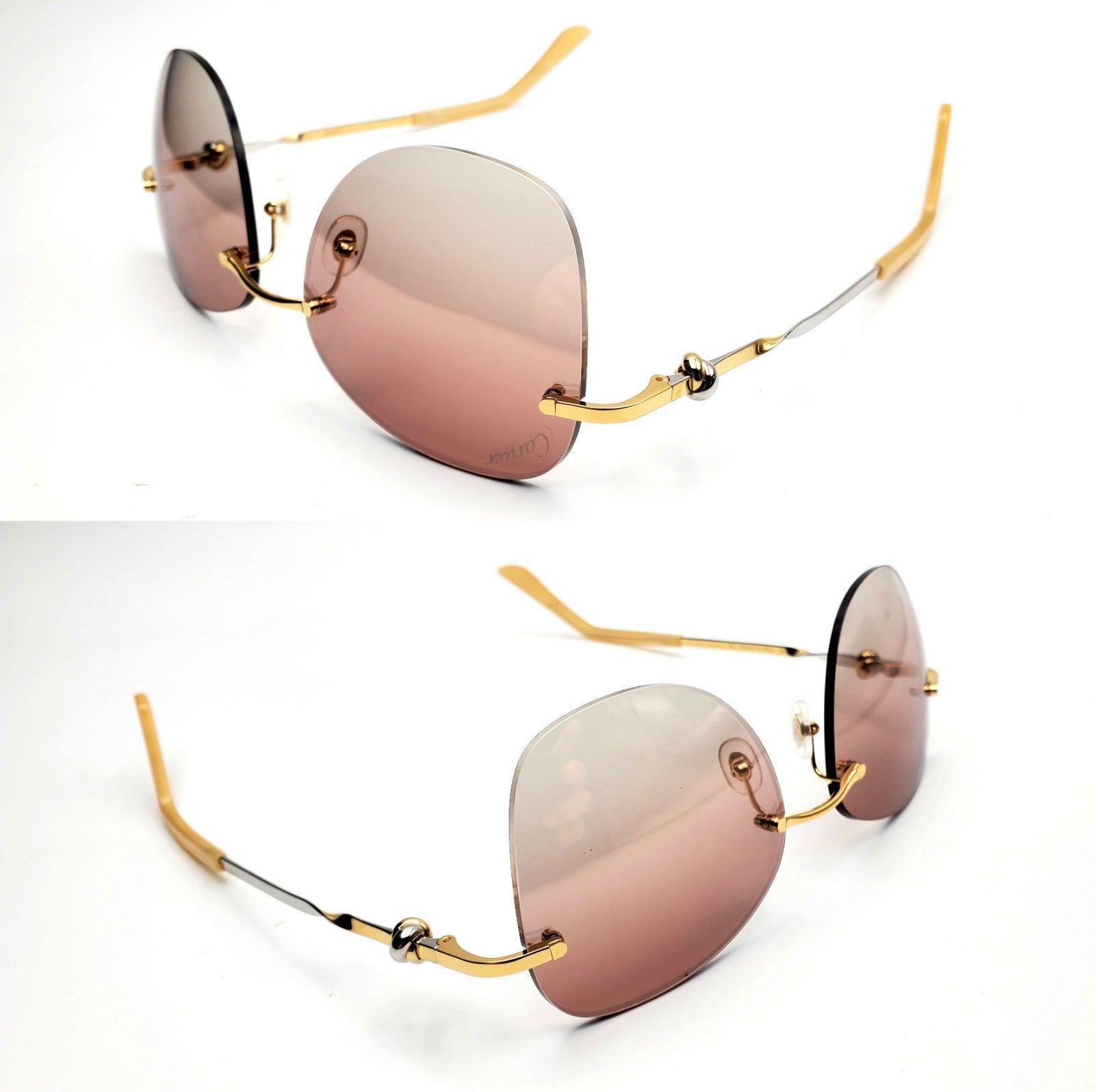 Authentic Cartier Gold Sunglasses CT00915S