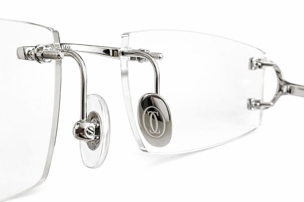 NEW! Cartier Glasses Nose Pads Replacement -  Gold/Silver + Free Screwdriver